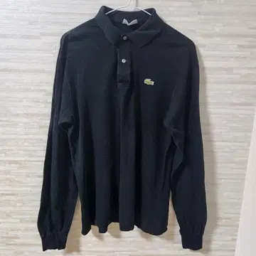 LACOSTE 프랑스제 긴팔 피케 셔츠 블랙 4