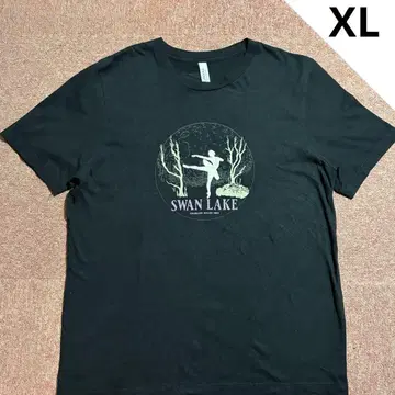 해외 구제 의류 발레 댄서 백조의 호수 프린트T셔츠 남성용 XL