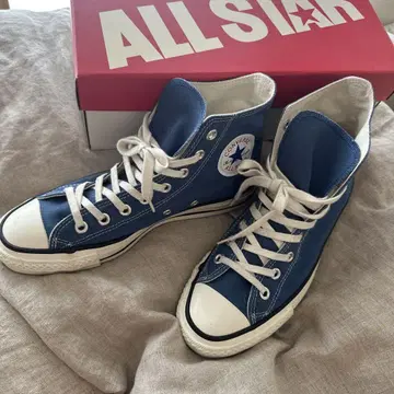 컨버스 올스타 일본제 하이컷 라이트 네이비 블루 파랑