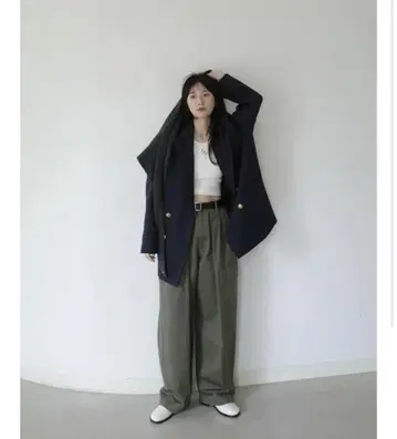 CLANE 클라네 WIDE TUCK WORK PANTS