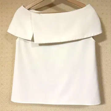 noble 케이프 블라우스 화이트