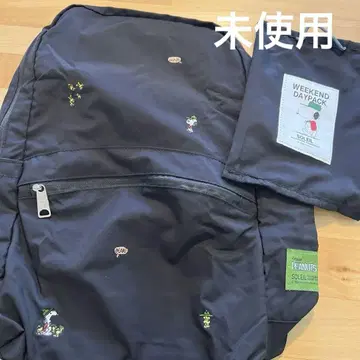 미사용 피넛 스누피 나일론 백팩 솔레이유