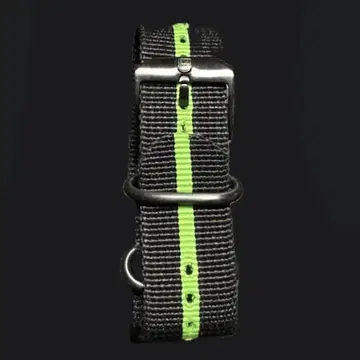 루미녹스 정품 NATO 벨트 블랙 x 그린 22mm