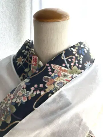몸판 부착 가짜 미용 카라 고전 패턴 장식용 깃 부착 카라 부착 베스트