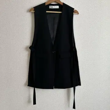 ZARA 버클 벨트 베스트 XS 블랙