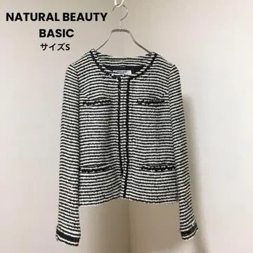 노카라 트위드 자켓 [ NATURAL BEAUTY BASIC ] S