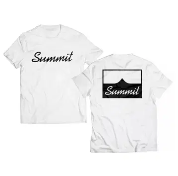[미사용 새상품] Summit 로고 T셔츠 화이트 L사이즈