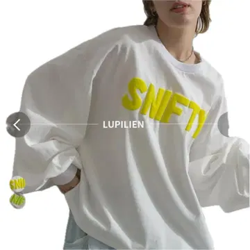 lupilien 루필리앙 입체 로고 볼륨 슬리브 롱 T셔츠