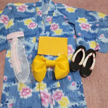 유카타 오비 일본 나막신 세트
