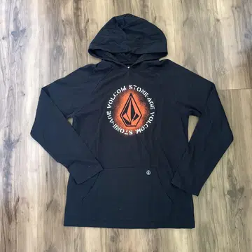 Volcom 후드 부착 래글런 긴팔 티셔츠