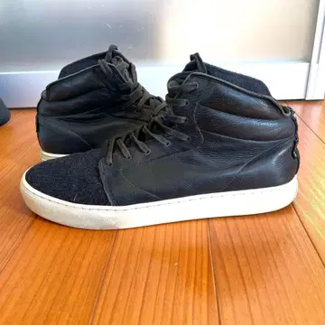 VANS OTW 가죽 천연 가죽 하이컷 스니커즈 28.5 블랙
