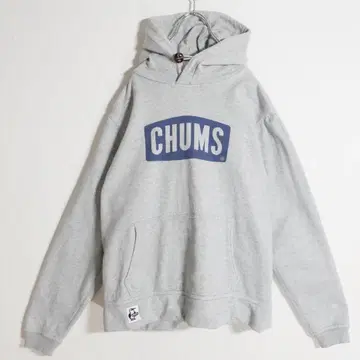 CHUMS 참스 후드티 풀오버 L 그레이