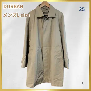 [ 새상품급 ] DURBAN 남성용 L 사이즈 트렌치코트 베이지