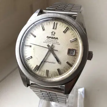 OMEGA 씨마스터 크로노미터 자동 시계 실버 다이얼