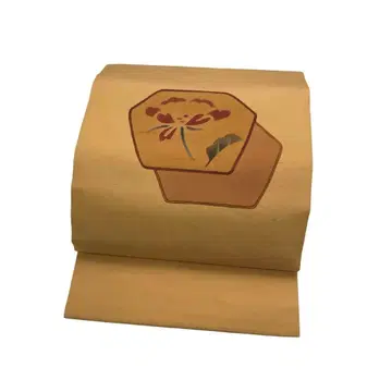 나고야 오비  추상 꽃 무늬 여우색 KO-1276