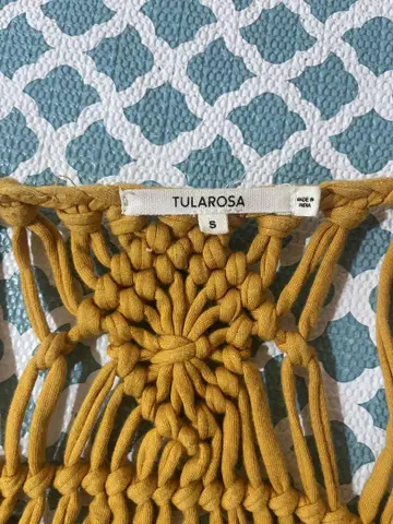 가디건 자켓 마크라메 편직 TULAROSA