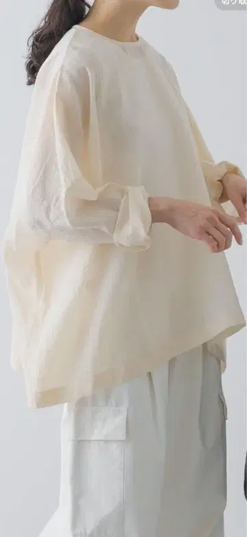 새상품 카구레 소프트 론 시어 와이드 풀오버