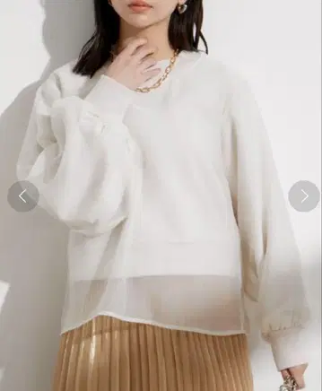 ViS 레이어드 시어 맨투맨 풀오버