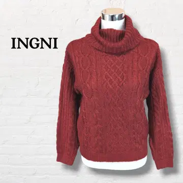 잉그 INGNI 타틀넥 니트 세 타 [ M ] 레드