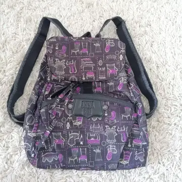 ANNA SUI 백팩 백 블랙 보라색
