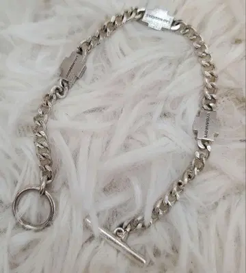 새상품급 LAD MUSICIAN 실버 체인 팔찌