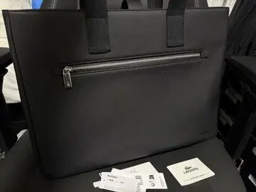 라코스테 남성용 클래식 스퀘어 토트백 LACOSTE 비즈니스백