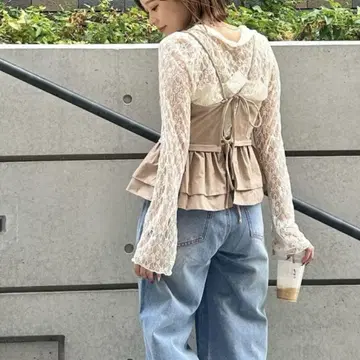 Kastane 카라 부착 레이스 풀오버