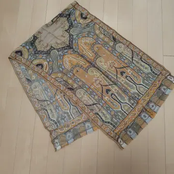ETRO 페이즐리 무늬 실크 스톨 미사용 새상품