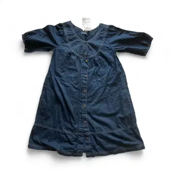 사만사 모스모스 sm2 데님 튜닉 원피스 7부 소매 [ 새상품 ]