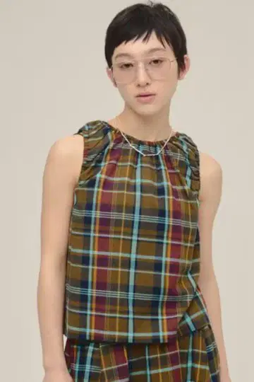 eL Made In India Madras Check Blouse