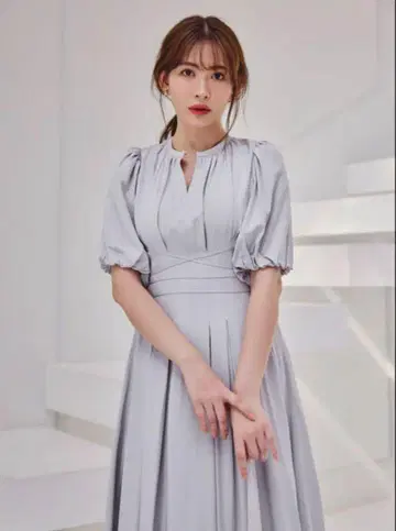 Herlipto Fountain Lace Up Bow Dress/S