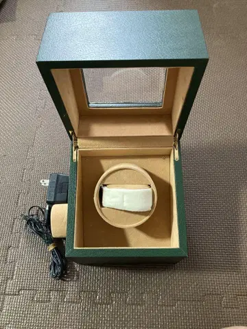 그린 자동 와인딩 시계 와인너