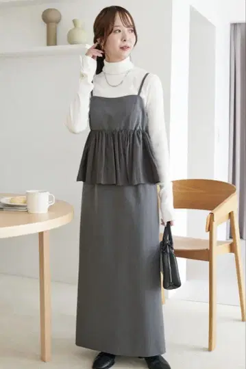 레이어드 청치마 원피스
