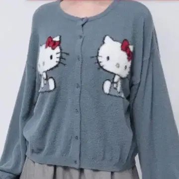 헬로키티 메리제니 가디건 파랑 완판