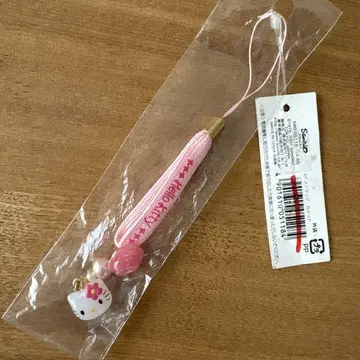레어 헬로키티 까멜리아 스트랩 헤이세이 레트로 2001년 제조 카오하나