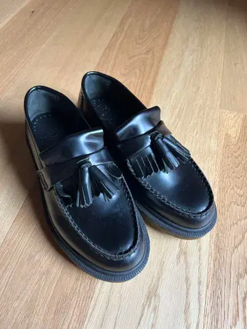 [ Dr. Martin ] 프린지 로퍼 블랙 24cm