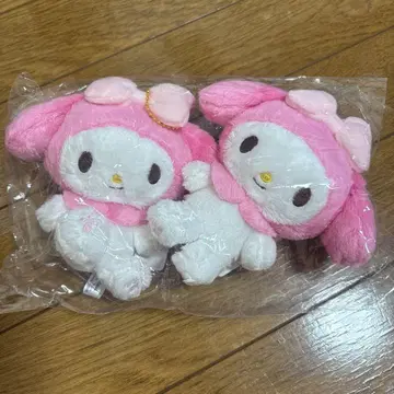 Sanrio 마이멜로디 봉제 인형 키링 2개 세트
