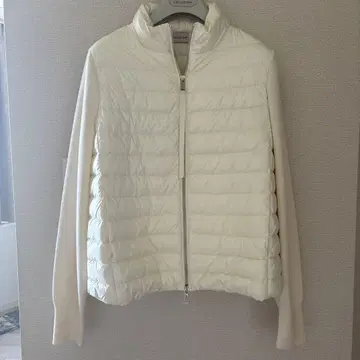 Moncler 화이트 에크루 다운 자켓