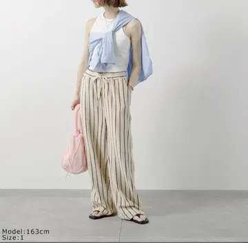 BUNGUSTA 스타일리 팬츠 NARAM 스트라이프