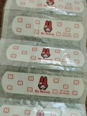 산리오 마이멜로디 반창고 10개 세트 미사용 레트로