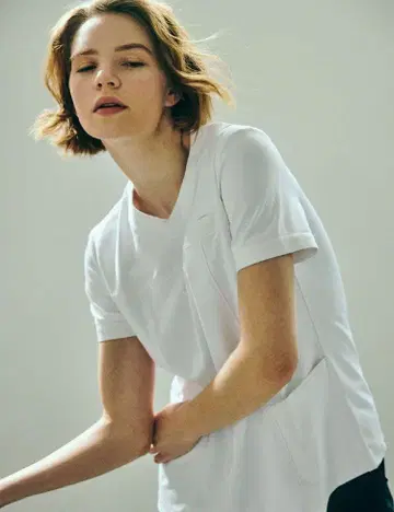 JILLSTUART 스크럽 상의 스트레치