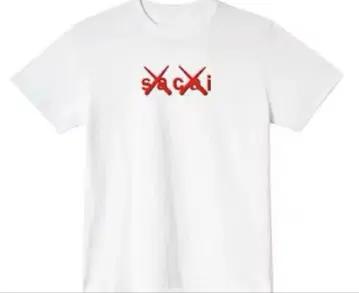 sacai 사카이 KAWS 카우스 T셔츠 화이트