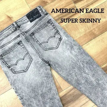 AMERICAN EAGLE 슈퍼 스키니 블랙 US 28