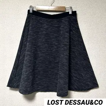 LOST DESSAU&CO 플레어 스커트 F 허리밴딩 레이온 혼방