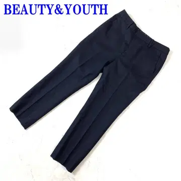 뷰티&유스 슬랙스 팬츠 네이비 네이비 컬러 울 S C4254