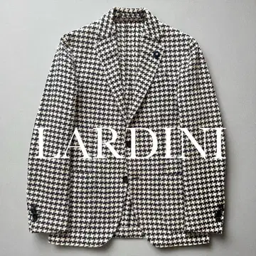 미사용급 LARDINI 테일러드 자켓 최고급 실크 46