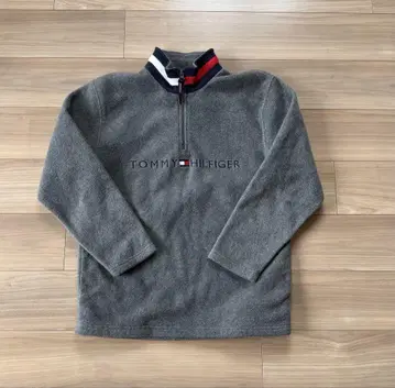 TOMMY HILFIGER 그레이 집업 스웨터