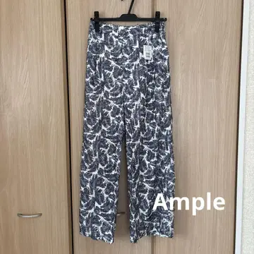 [ Ample ] 미사용 새상품 야마다야 와이드 팬츠 차콜 그레이