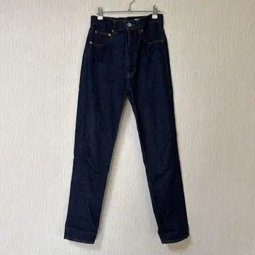 MOUSSY PLAIN JEANS 하이웨스트 데님 팬츠 다크 블루