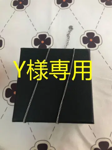 은색 목걸이 메탈 & 크리스탈 42cm ( Y )